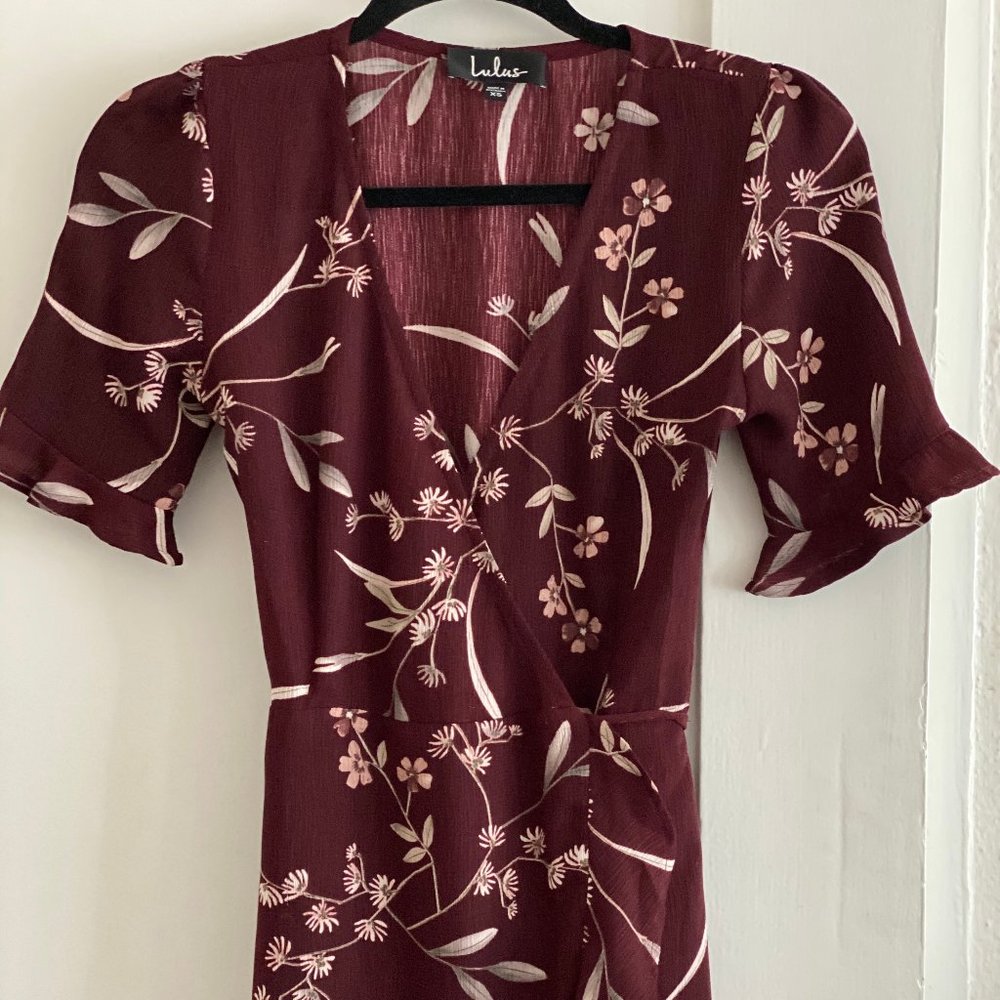 Lulu's Wrap High-Low Dress (XS)